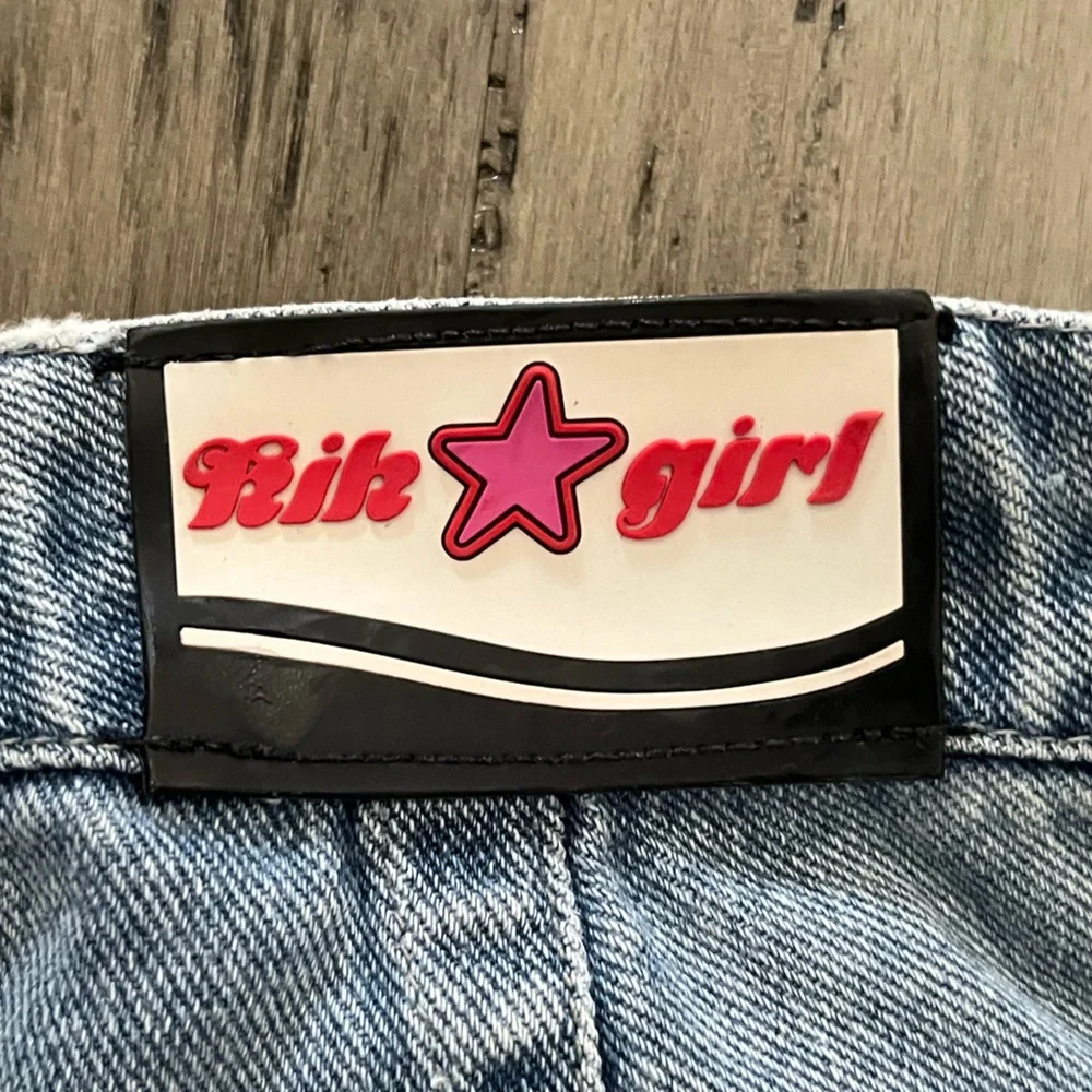 RARE Y2K Kik Girl Super Wide Cargo Jeans Size 3 - Picture 5 of 7